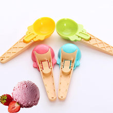 Ice Cream Spoons 2pcs Plastic Water Melon Scoopers with Trigger Dipper and Adults for Summer Party Ic (2 Pc)