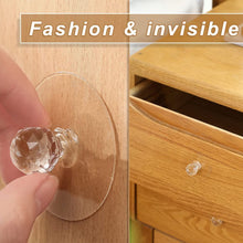 Clear Cabinet Drawer Knobs / Hook, Diamond Crystal Shaped (1 Pc)