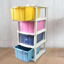 4-Layer Plastic Drawer Storage Organizer, Multi-Purpose Cabinet (1 Pc) - wholesale99.in