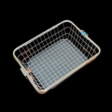 Dish drainer rack with drip tray and utensil basket for drying plates