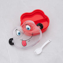 Double Layer Froggy Shape Lunch Box with Spoon (1 Pc / Mix Color) - wholesale99.in