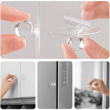 Clear Cabinet Drawer Knobs / Hook, Diamond Crystal Shaped (1 Pc)