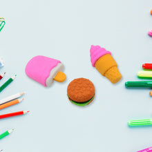 Fancy & Stylish Colorful Erasers (1 Set / 3 Pc Set)