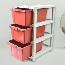 3-Layer Plastic Drawer Storage Organizer, Multi-Purpose Cabinet (1 Pc) - wholesale99.in