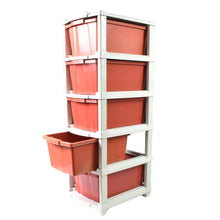 5-Layer Plastic Drawer Storage Organizer, Multi-Purpose Cabinet (1 Pc) - wholesale99.in