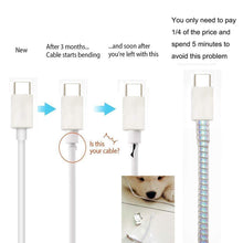 Metallic Finish Cable Spiral Protector / Wire Repair / Pet Cord Protector / Headphone Saver, Cable Wrap / Cover for Mac Charging Cable - wholesale99.in