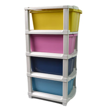 4-Layer Plastic Drawer Storage Organizer, Multi-Purpose Cabinet (1 Pc) - wholesale99.in