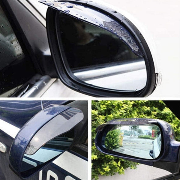 Mirror Rain Protector Car Rearview Mirror Rain Blades Car Back Mirror Eyebrow Rain Cover Car Rearview Mirror Eyebrow Covers Flexible Protection Rainproof Decoration Accessories (2 Pcs set)