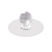 Clear Cabinet Drawer Knobs / Hook, Diamond Crystal Shaped (1 Pc)