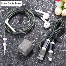 Metallic Finish Cable Spiral Protector / Wire Repair / Pet Cord Protector / Headphone Saver, Cable Wrap / Cover for Mac Charging Cable - wholesale99.in