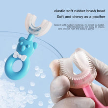 Baby Bear U-shaped Toothbrush Silicone Brush Head (1 Pc) - wholesale99.in