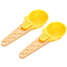 Ice Cream Spoons 2pcs Plastic Water Melon Scoopers with Trigger Dipper and Adults for Summer Party Ic (2 Pc)