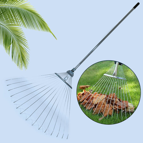 Stainless Steel Telescopic Garden Rake