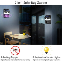 Bug Zapper Outdoor 2 in 1 Solar Mosquito Zapper Lamps (1 Pc) - wholesale99.in