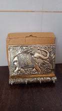 Wooden Key Holder for Home Decor Stylish Metal Gold Antique Elephant Design (1 Pc) - wholesale99.in