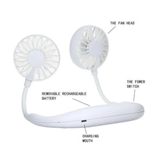 Hands-Free Wearable Neckband Fan