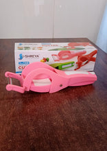 Plastic 2 in 1 Vegetable & Fruit Multi Cutter 5 Blade Vegetable Cutter with Peeler (1 Pc / Multicolor) - wholesale99.in