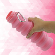 Foldable Water Bottle, Silicone Leak Proof Portable Sports Travel Water Bottle for Outdoor, Gym, Hiking (1 Pc / 24 cm Foldable) - wholesale99.in