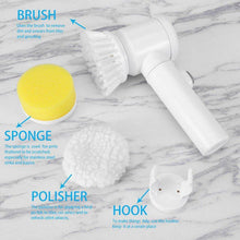 5in1 Home Kitchen Electric Cleaning Brush, Electric Spin Scrubber