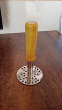 High Grade Stainless Steel Potato Masher Paubhaji / Pav Bhaji Masher with Wooden handle (1 Pc) - wholesale99.in