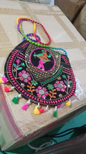 9 inch Handcrafted Cotton Embroidered Shoulder Bag for Girls & women (1 Pc) - wholesale99.in