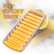 Ice tray with silicone base