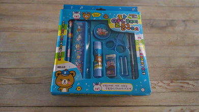 Complete stationary kit with scissors and sharpener