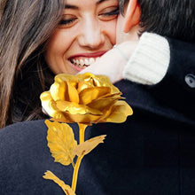 Elegant golden rose for decor