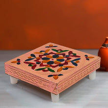 Meenakari Wooden Chowki / Pata