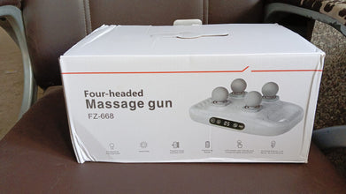 Handheld Full Body Massager 4-Head Massage Gun (1 Pc) - wholesale99.in